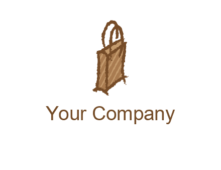 grunge shopping logo