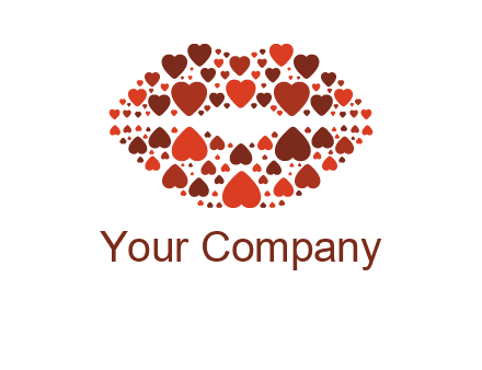 hearts on lips logo