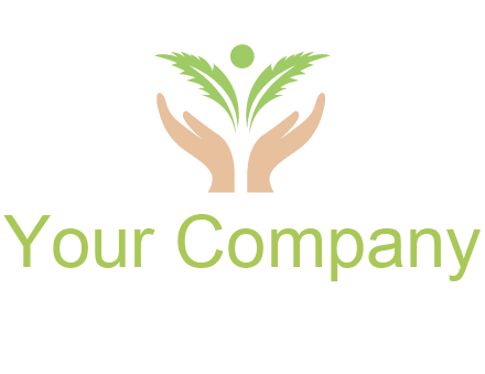 hands in leaf logo