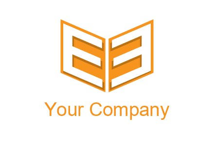 letter E in open book