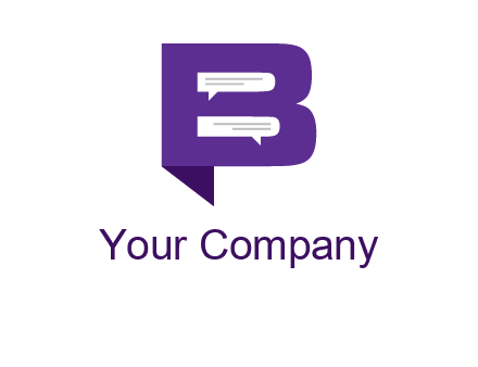 speech bubbles in letter B