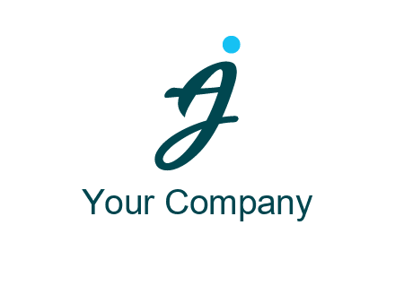 uppercase A joined with lowercase J
