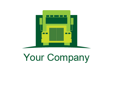 logistic transportatio truck logo