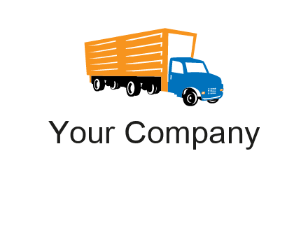 truck transportation logo