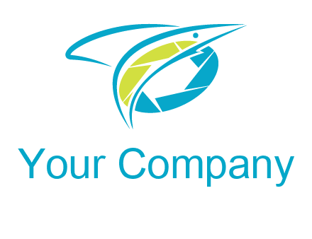 shutter and swoosh fish photography logo