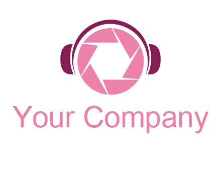 shutter with headphones photography logo
