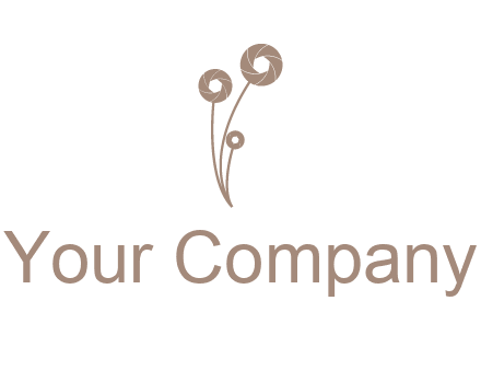 shutters as flowers photography logo