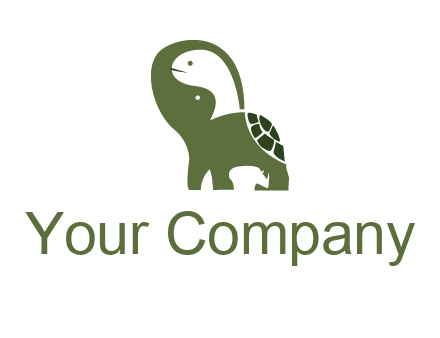 abstract elephant rhino and turtle animal logo