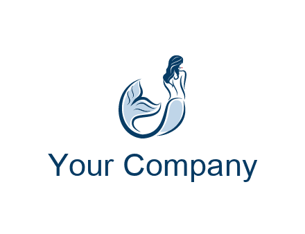 spa logo showcasing a mermaid
