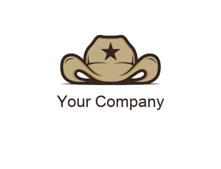 wild west logo showing a sheriff hat