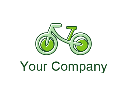 green bicycle icon
