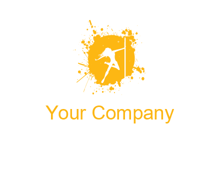 pole dance inside color splash logo