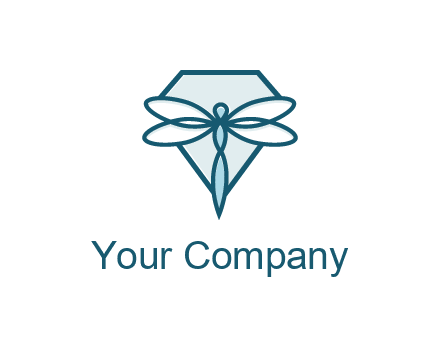 diamond behind dragonfly
