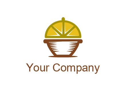 lemon forming lid of pot
