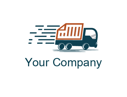 document behind truck with speedy lines