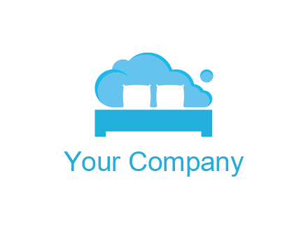 negative spacing pillows in cloud forming bed