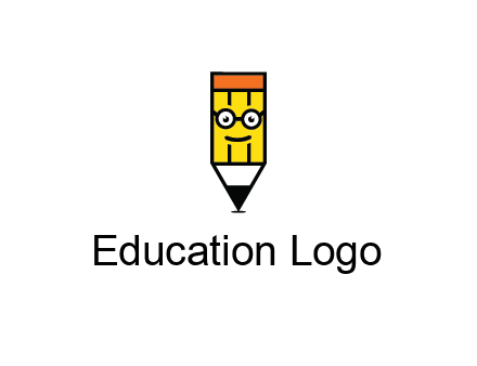 smile face on pencil 