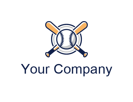 circle behind baseball and bat