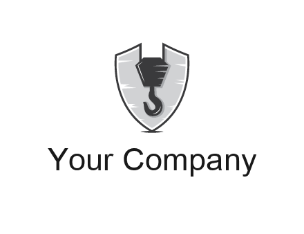 crane hook in shield