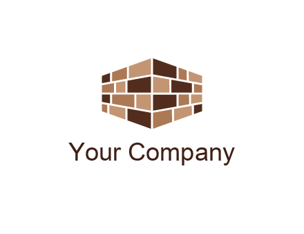 3D brick patterned wall