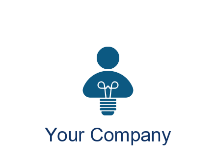 light bulb forming people icon
