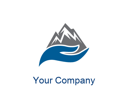 mountains behind waves 