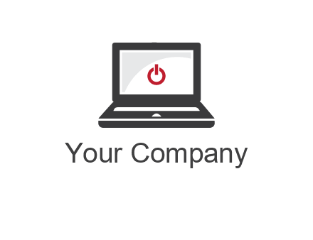 power button inside the laptop icon