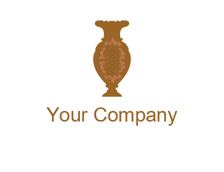 decoration vase with artistic texture graphic