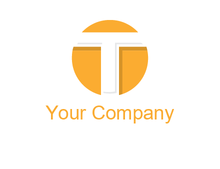 letter t inside the circle logo