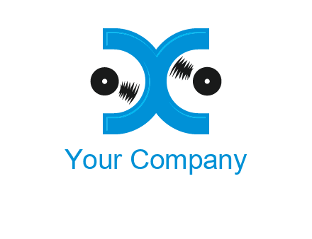 Letter X and music disc logo