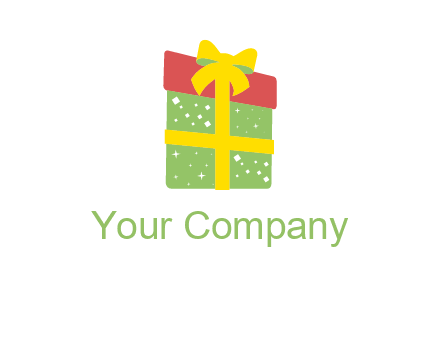 wrapped gift box logo
