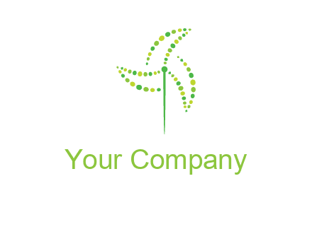 circles creating windmill logo
