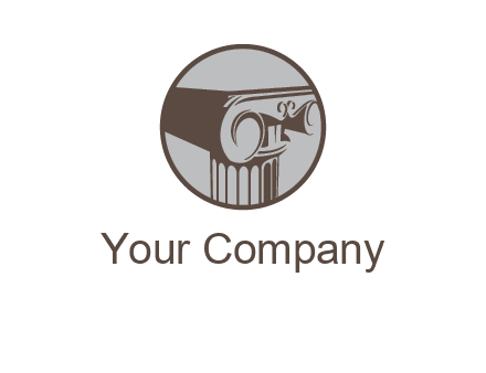 ornate pillar top vector
