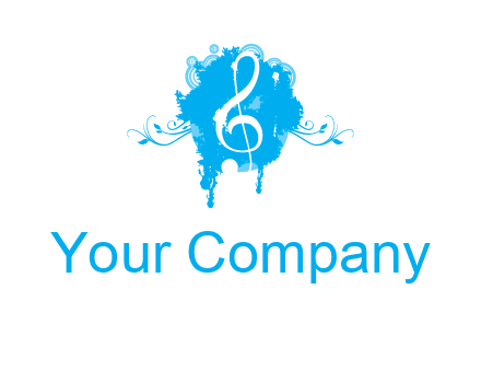 music note inside ink bot with vines logo