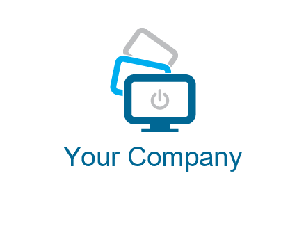 power button in monitors logo
