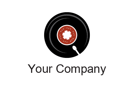 music disk on player logo