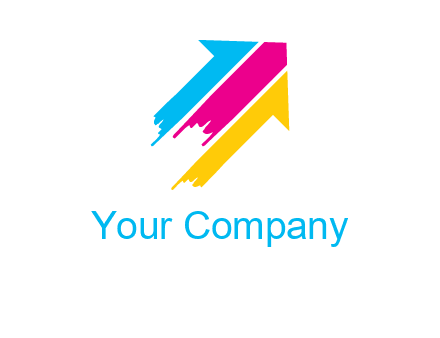 painted arrow logo