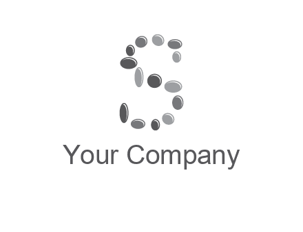 spa stones in letter S logo